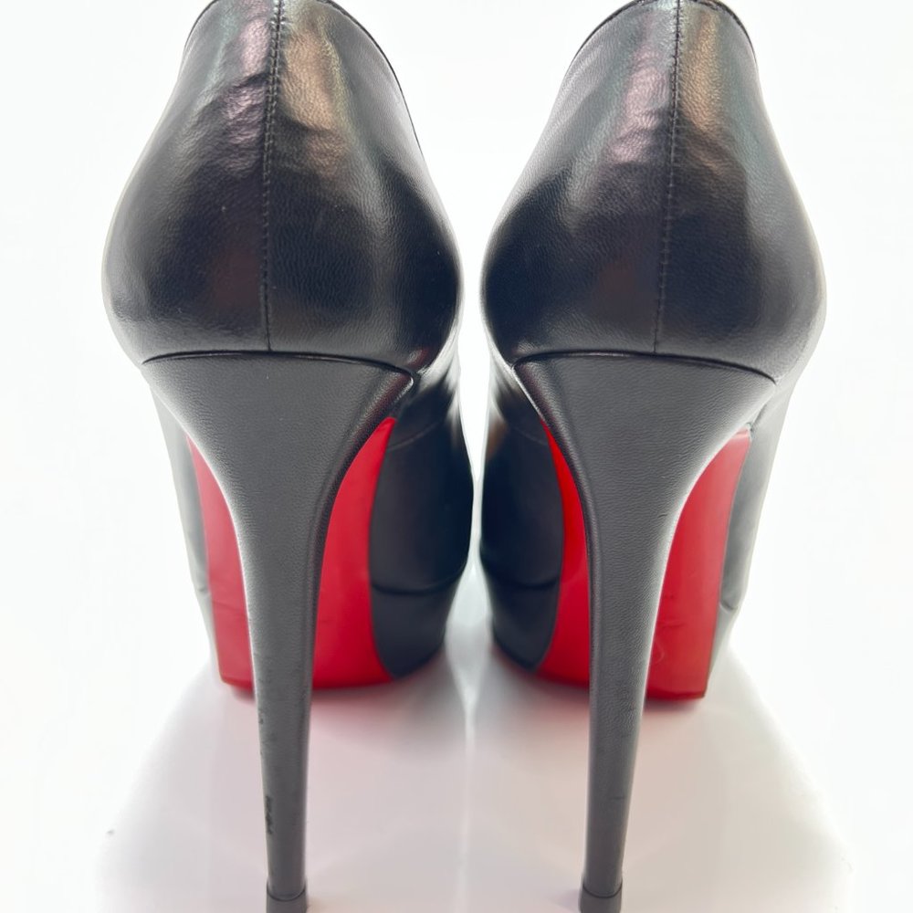 🔥🌹SUMMER SALE☀️📛NO OFFERS🔆Christian Louboutin Bianca 140 Black Pumps 37 - Picture 5 of 9